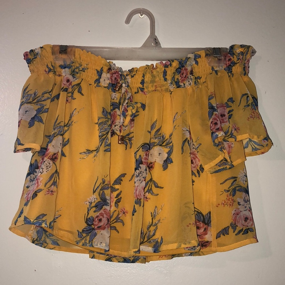 off the shoulder crop top
